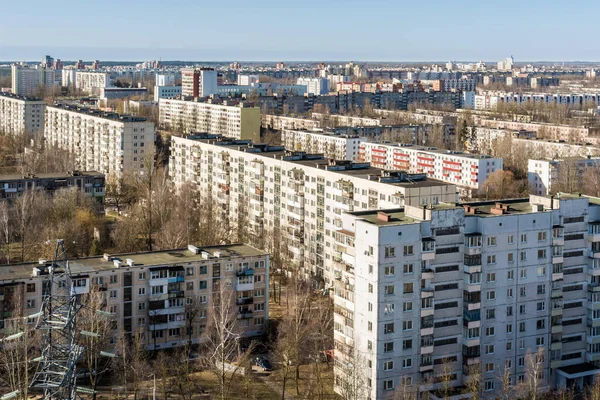 View House Street Residential Area Vitebsk Belarus Spring Morning Clear — Stock Photo, Image