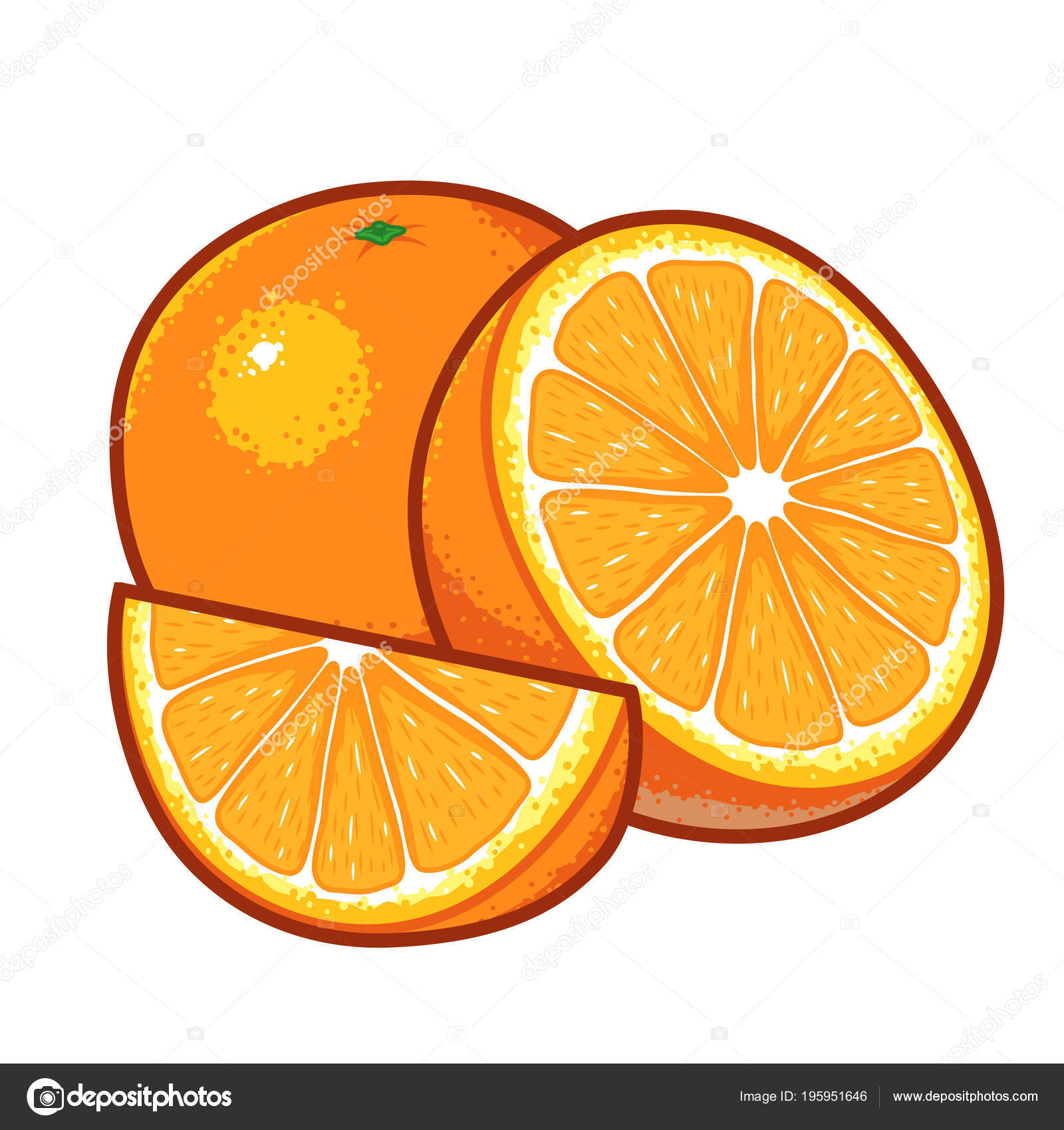 Orange Fruits Vector Illustration Vector Image By C Mikailain Vector Stock Orange Fruits Vector Illustration Vector Image By C Mikailain Vector Stock