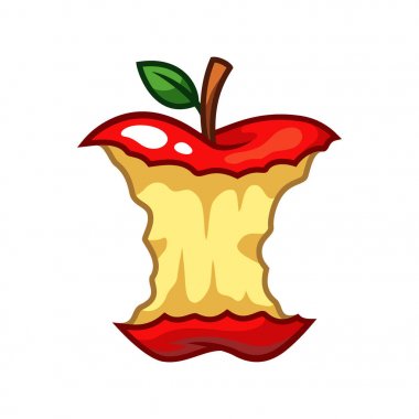 Apple meyve vektör illüstrasyonu