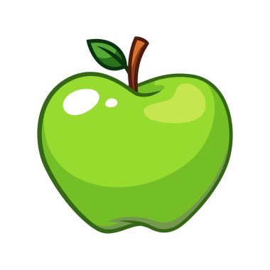 Yeşil elma meyve vektör