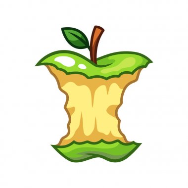 Yeşil elma meyve vektör