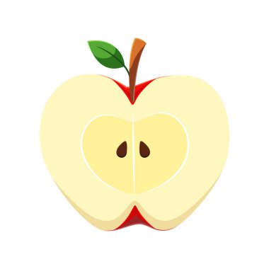 Apple meyve vektör illüstrasyonu