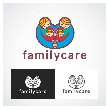 Aile sembolü Logo şablonu