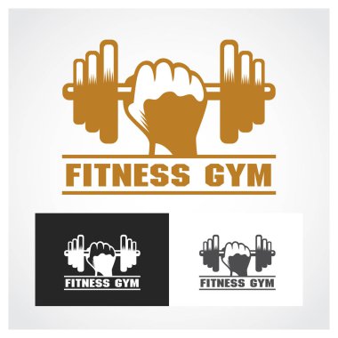 Fitness sembolü Logo şablonu