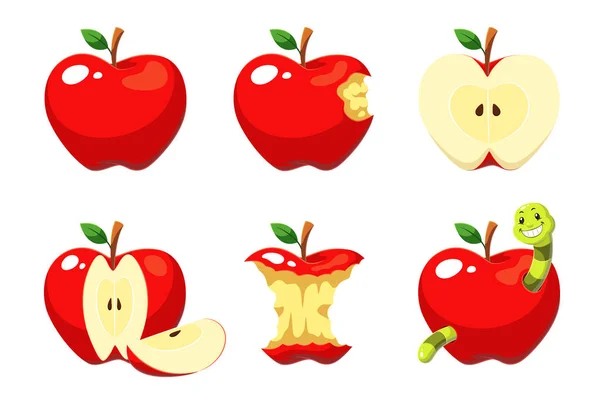 Яблочная Векторная Иллюстрация — стоковый вектор