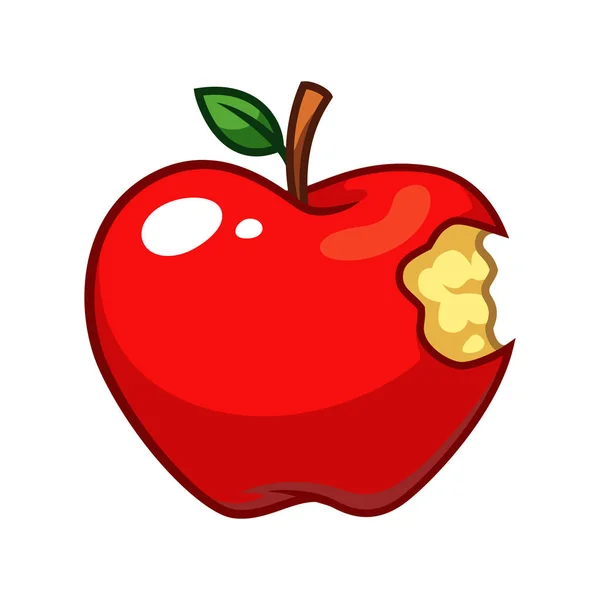 Ilustração Vetor Fruta Apple —  Vetores de Stock