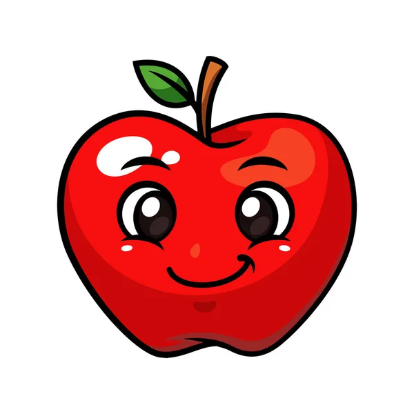 Apple Meyve Vektör Illüstrasyonu — Stok Vektör