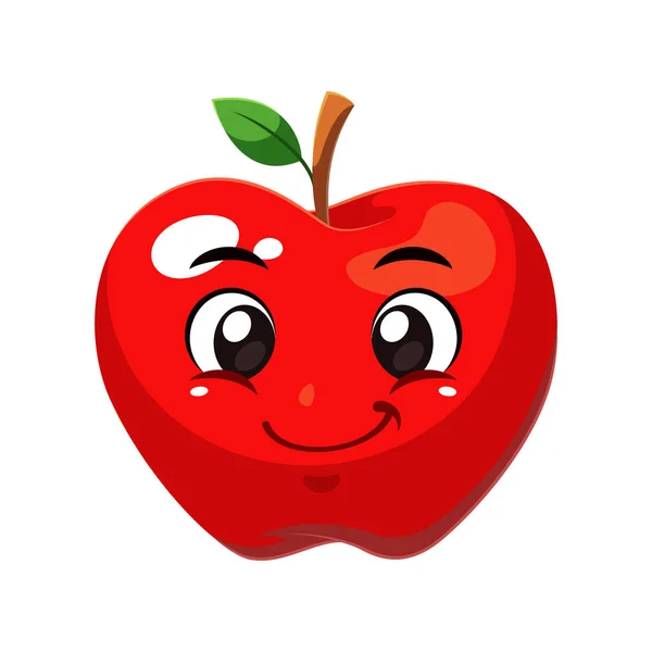 Ilustração Vetor Fruta Apple —  Vetores de Stock