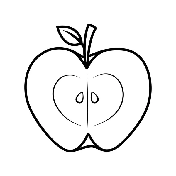 เวกเตอร ผลไม แอปเป — ภาพเวกเตอร์สต็อก