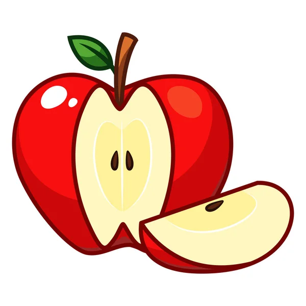 Illustration Des Apfelfruchtvektors — Stockvektor
