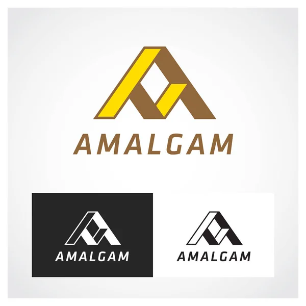 Amalgam Symbol Logo Template — Stock Vector