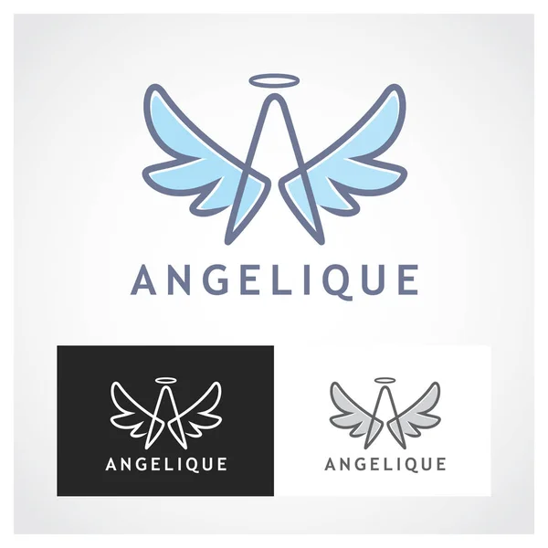 Modèle Logo Symbole Ange — Image vectorielle