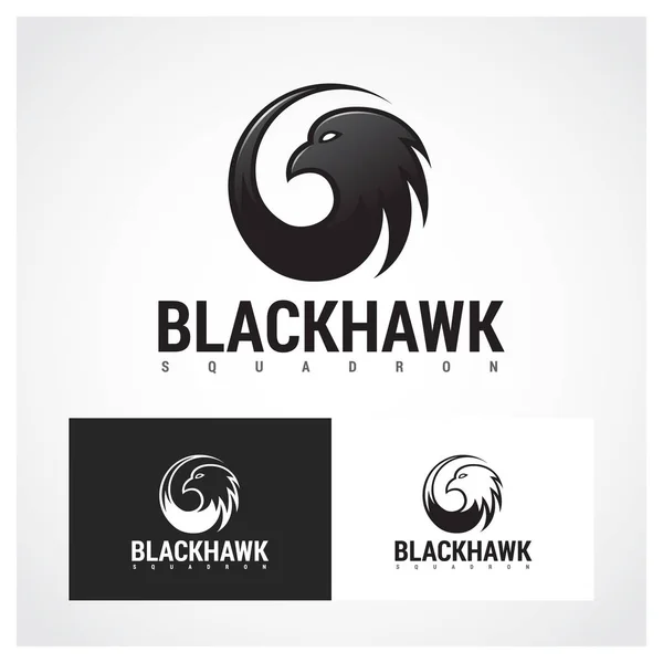 Modello Logo Simbolo Hawk — Vettoriale Stock