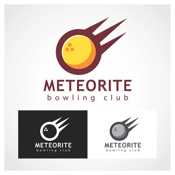 Modelo Logotipo Símbolo Meteorito — Vetor de Stock