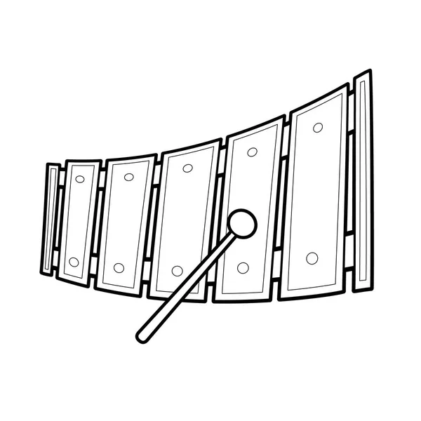 木琴音乐玩具矢量卡通片 — 图库矢量图片