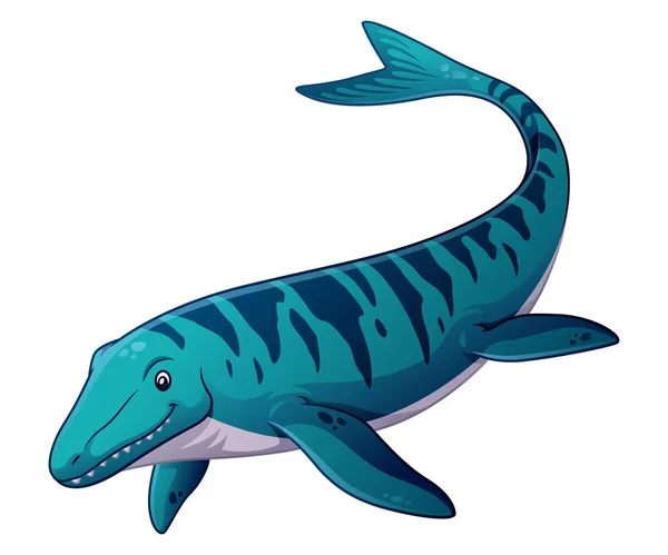 Ilustración Dinosaurios Dibujos Animados Mosasaurus — Archivo Imágenes Vectoriales