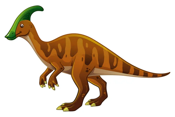 Parasaurolophus Dibujos Animados Dinosaurios Ilustración — Archivo Imágenes Vectoriales