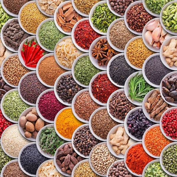 Baharat ve otlar ile sorunsuz doku