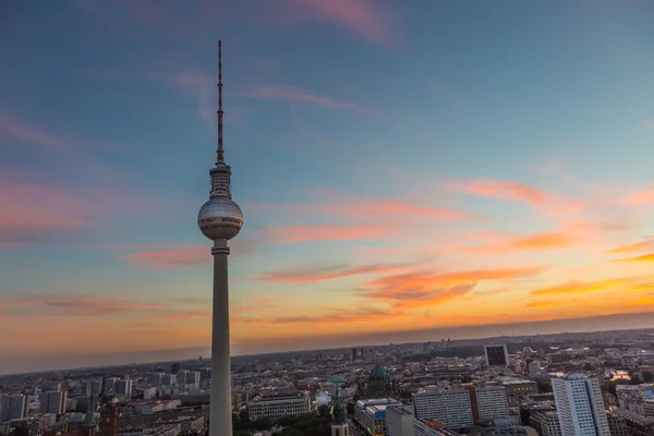 Panoramautsikt över Berlin, Tyskland. — Stockfoto