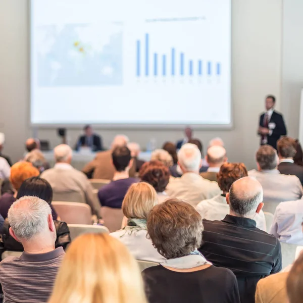 Audience in the lecture hall. — Stock Photo, Image