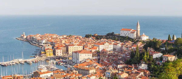 Picturesque old town Piran on Slovenian adriatic coast. — Stock Photo, Image