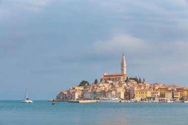Rovinj şehir, Hırvatistan, Avrupa'nın güzel manzara