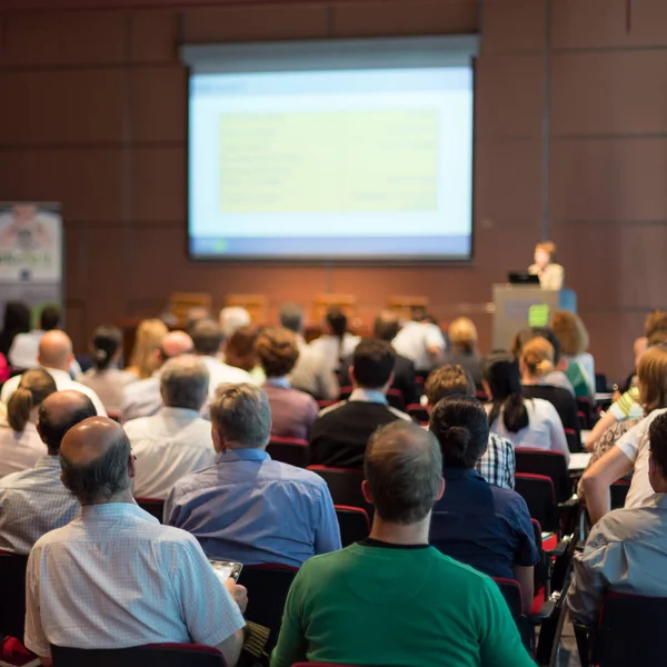 Ponente presentando conferencia de negocios. — Foto de Stock