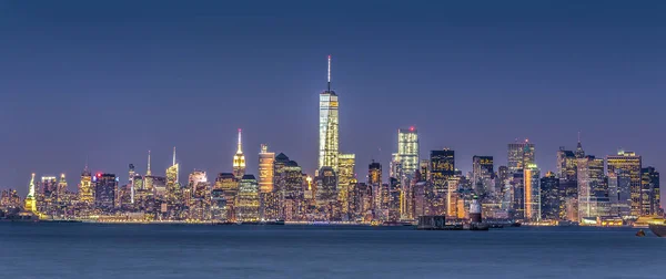 New York City Manhattan downtown skyline — Stock Photo, Image