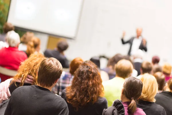 Audience in the lecture hall. — Stock Photo, Image