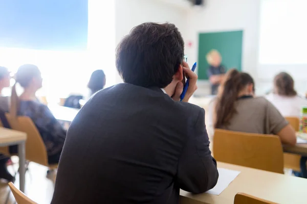 Lecturer at university. — Stock Photo, Image