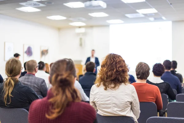 Audience in the lecture hall. — Stock Photo, Image