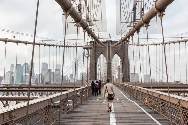 Brooklyn Bridge, New York City. — Stock fotografie