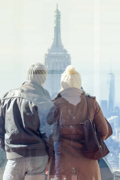 Turisti ottaa kuvan New York City. — kuvapankkivalokuva