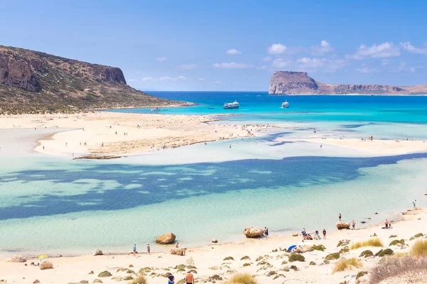 Playa de Balos en la isla de Creta en Grecia — Foto de Stock