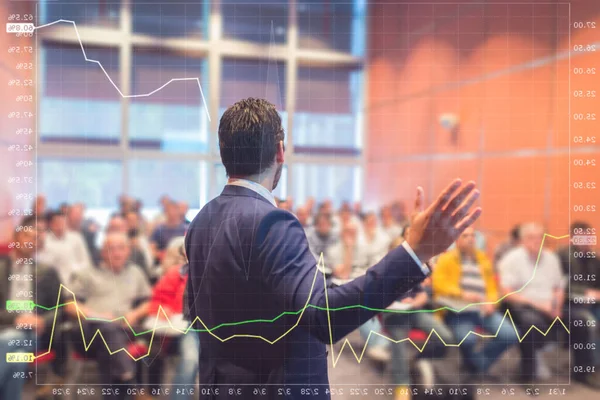 Speaker at Business Conference and Presentation. — Stock Photo, Image