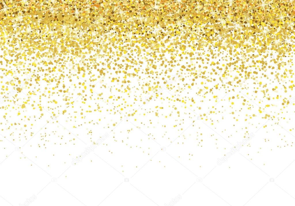 Gold glitter background Vector