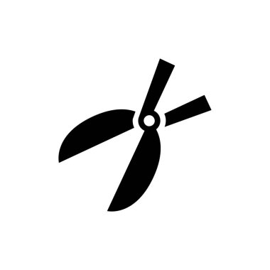 Bahçe makası simgesi düz