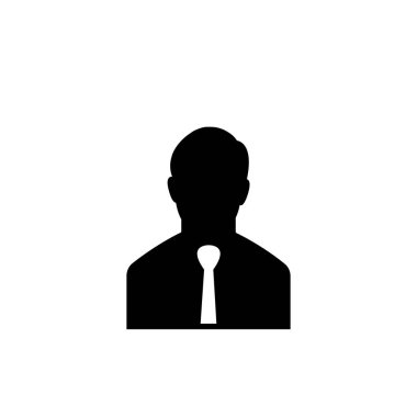 İşadamı simgesi düz
