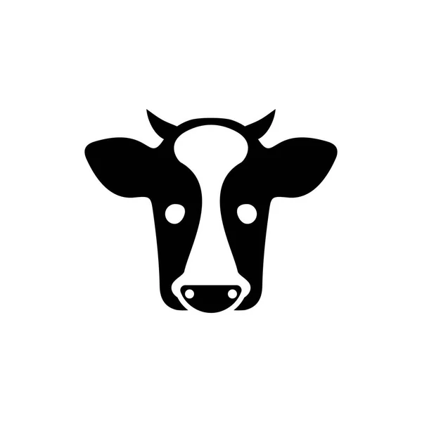 Cow Icon Flat — Stock Vector