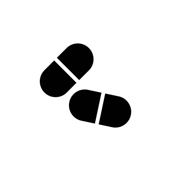 Geneeskunde pictogram plat — Stockvector