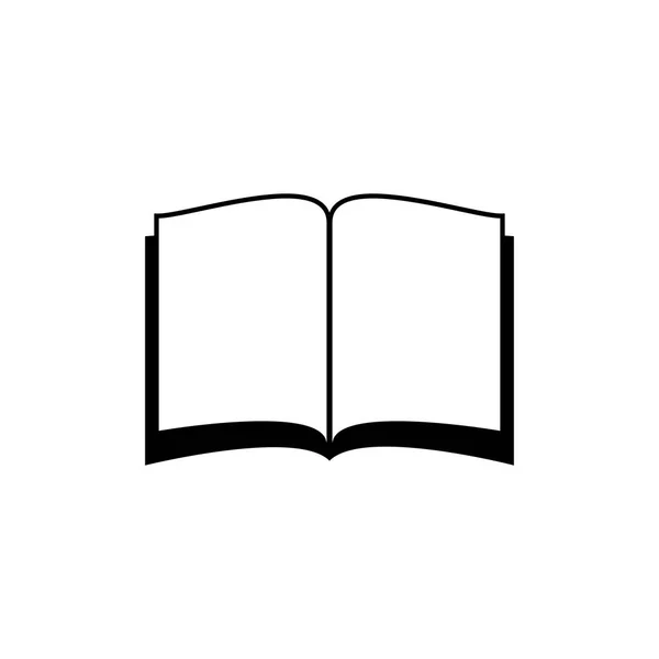 Ikona otevřené knihy plochý — Stockový vektor