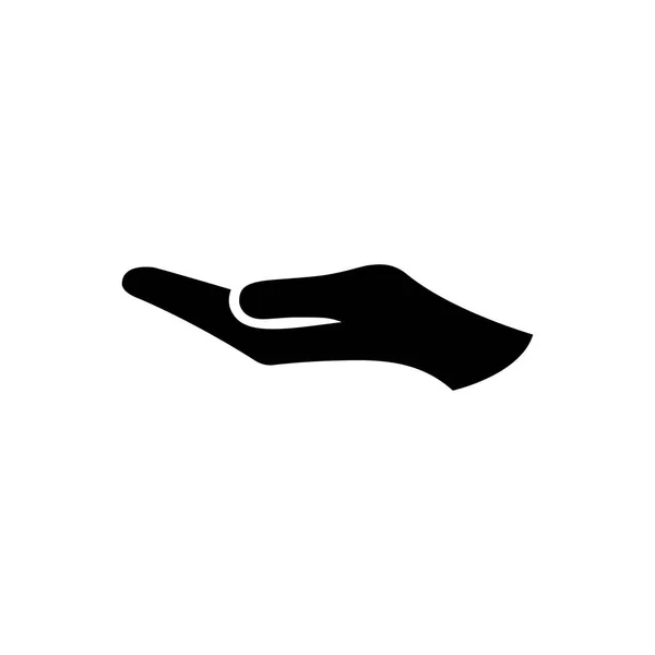 Hand Icon Flat — Stock Vector