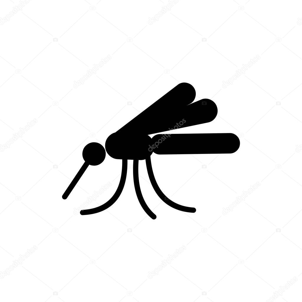 Mosquito Icon. Flat illustration isolated vector sign symbol