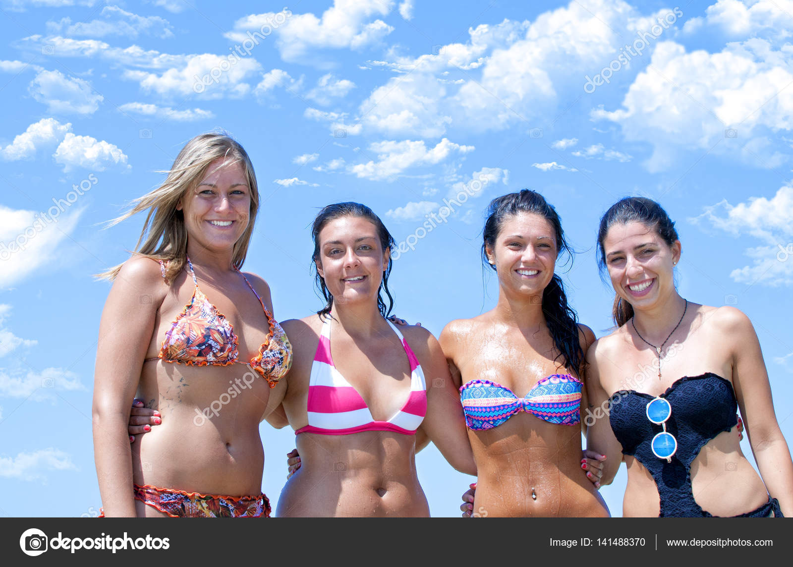 women in bikinis
