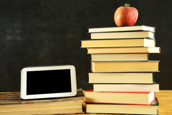 Apple and book for back to school concept