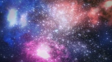 Farklı olaylar ve projeler için döngülenmiş 4k (Uhd) Nebula Galaksi Yıldız Alanı Arkaplanı!!!