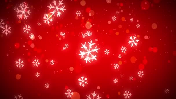 Schleife Weihnachten Winter Schnee Hintergrund Für Verschiedene Projekte Und Etc — Stockvideo