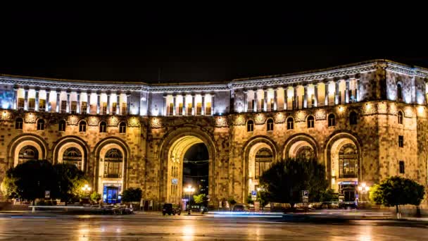 Traffic City Lights Time Lapse Dla Różnych Projektów Wydarzeń — Wideo stockowe