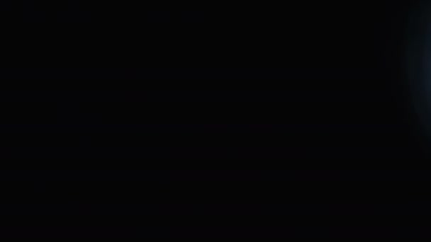 Брудне Зерно Старий Фільм Світло Витікає Кадр Різних Проектів Опустіть — стокове відео