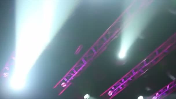 Concert Scene Stage Lights Motion Shot Footage Promo Video Different — Stok Video